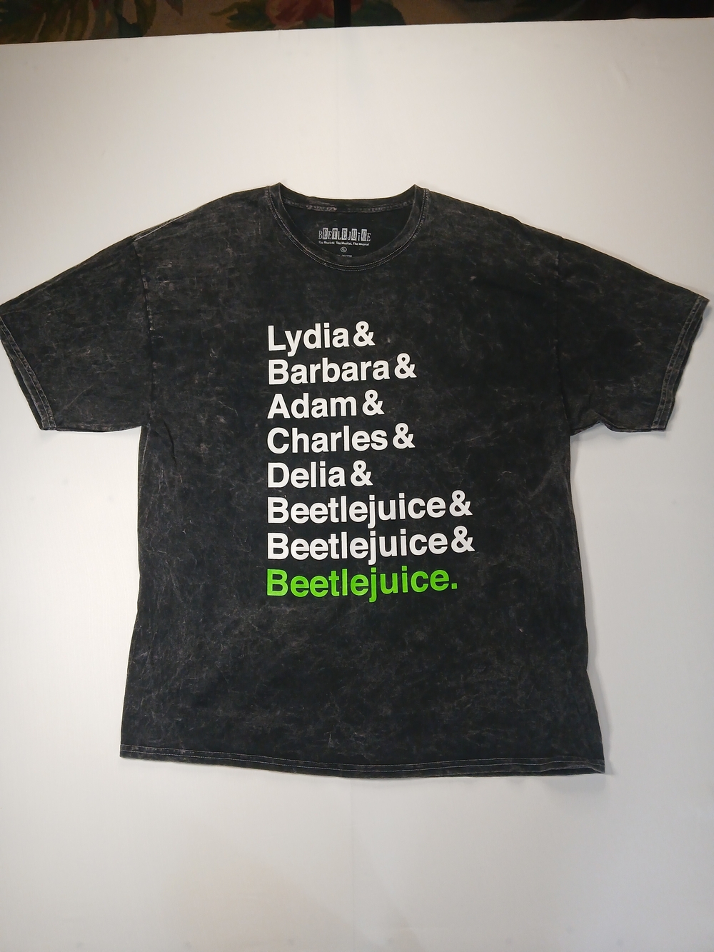 Beetlejuice The Musical  Graphic Tee in Washed Black
